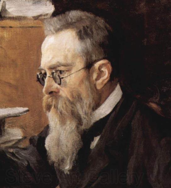 Valentin Serov Crop of portrait of the composer Nikolai Andreyevich Rimsky-Korsakov
